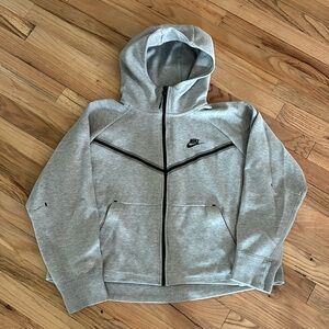 Nike Tech Windrunner Zip up Fleece Hoodie CW4298 grey XL